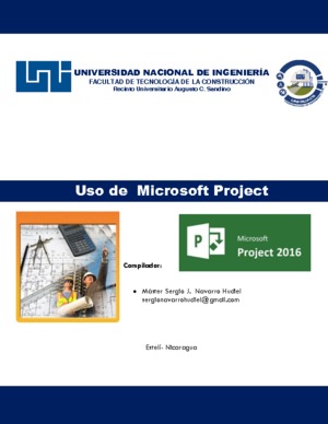 Uso de Microsoft Project 2016
